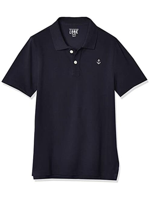 LOOK by crewcuts Boys' Short Sleeve Polo