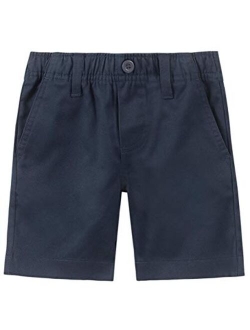 Boys' School Uniform Flat Front Twill Short