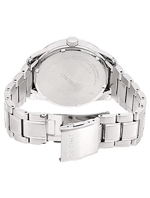 Seiko Solar Mens Analog Solar Watch with Stainless Steel Bracelet SNE361P1