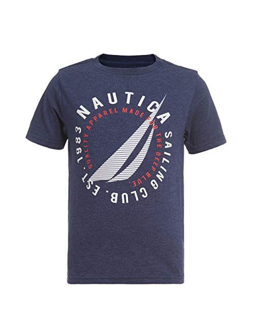 Nautica Boys' Short Sleve Printed T-Shirt