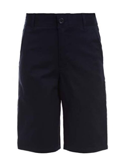 Boys' School Uniform Flat Front Stretch Twill Short