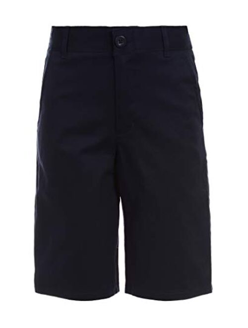 Nautica Boys' School Uniform Flat Front Stretch Twill Short