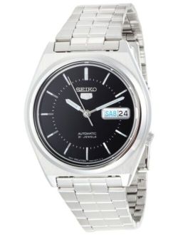 Men's SNXG67 Seiko 5 Automatic Black Dial Stainless-Steel Bracelet Watch