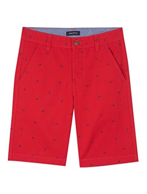 Nautica Boys' Flat Front Shorts