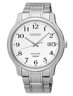 neo Classic Mens Analog Japanese Quartz Watch with Stainless Steel Bracelet SGEH67P1
