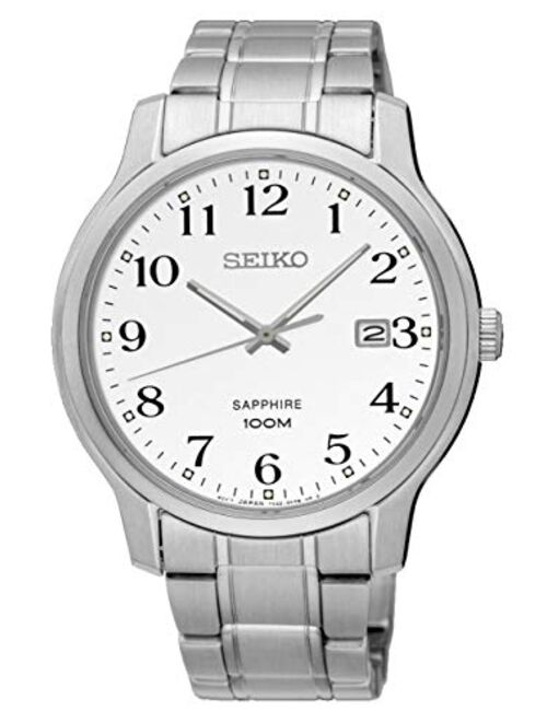 Seiko neo Classic Mens Analog Japanese Quartz Watch with Stainless Steel Bracelet SGEH67P1