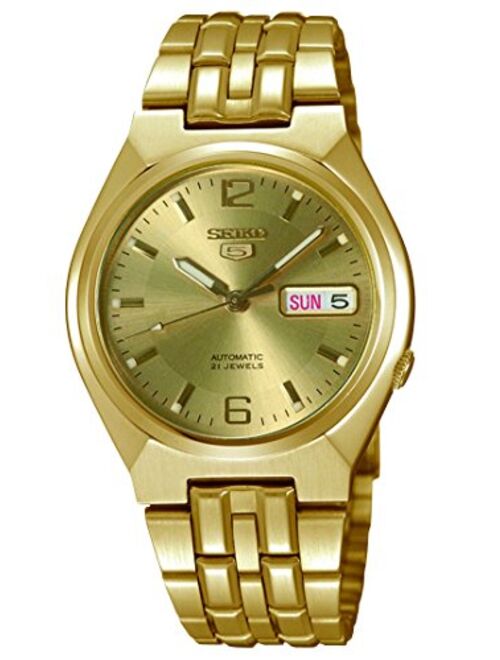 Seiko 5 Gold Tone Watch SNKL64