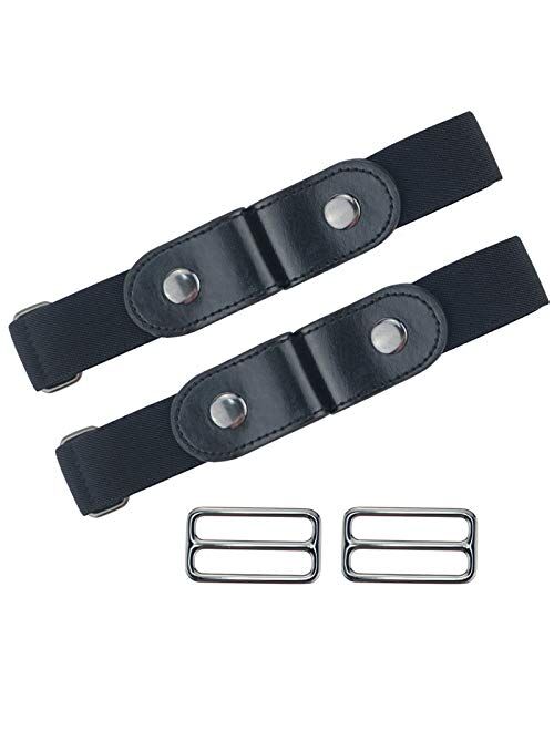 No Buckle Stretch Belt for Women/Men Invisible Elastic Buckle Free Belts