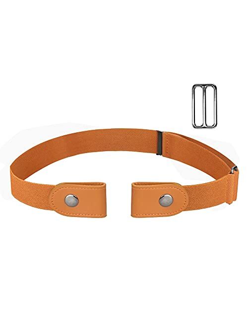 No Buckle Stretch Belt for Women/Men Invisible Elastic Buckle Free Belts