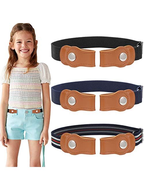 No Buckle Free Belt Stretch for Child Boys and Girls Buckle Free Kids Belt Up to 24 Inches