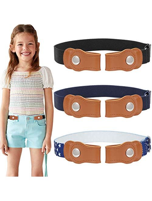 No Buckle Free Belt Stretch for Child Boys and Girls Buckle Free Kids Belt Up to 24 Inches