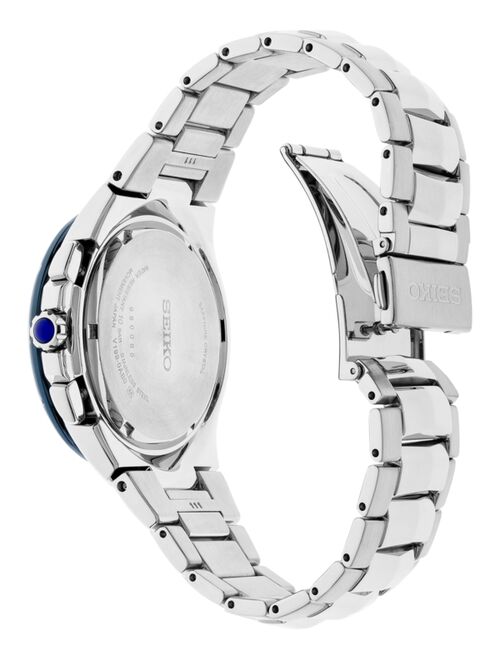 Seiko Men's Solar Coutura Chronograph Stainless Steel Bracelet Watch 44mm