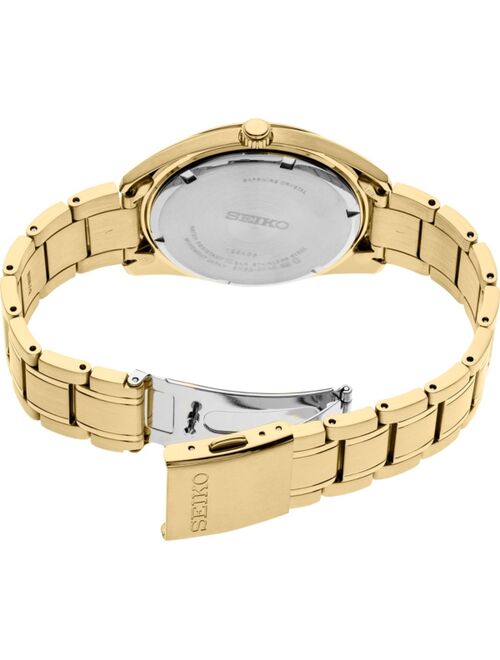 Seiko Men's Essentials Gold-Tone Stainless Steel Bracelet Watch 40.2mm