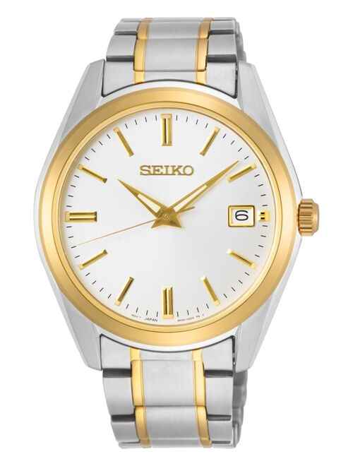 Seiko Men's Essentials Two-Tone Stainless Steel Bracelet Watch 40.2mm