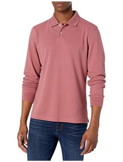 Men's Slim-fit Long-Sleeve Pique Polo