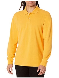 Men's Slim-fit Long-Sleeve Pique Polo