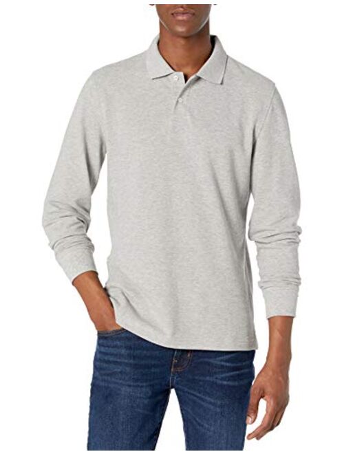 Amazon Essentials Men's Slim-fit Long-Sleeve Pique Polo