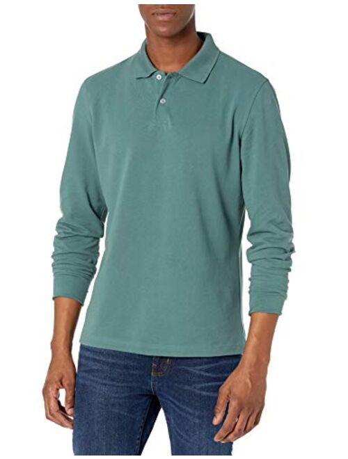 Amazon Essentials Men's Slim-fit Long-Sleeve Pique Polo