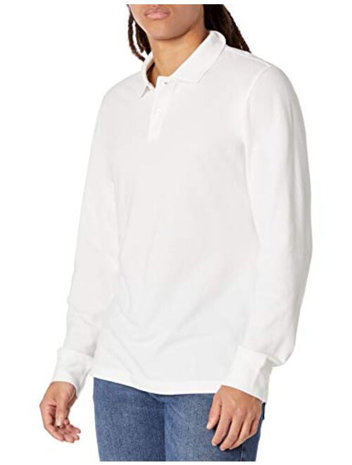 Amazon Essentials Men's Slim-fit Long-Sleeve Pique Polo