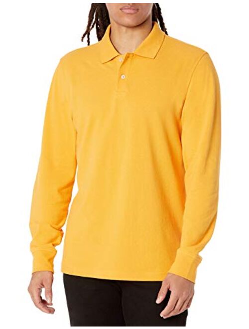 Amazon Essentials Men's Slim-fit Long-Sleeve Pique Polo