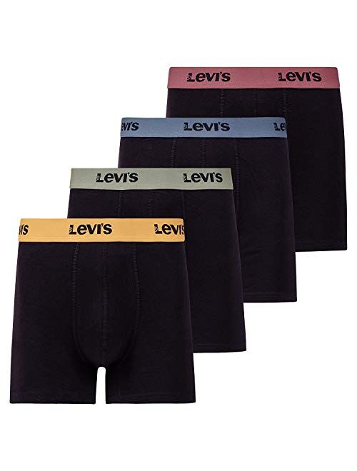 Levi's Mens Boxer Briefs Breathable Stretch Underwear 4 Pack