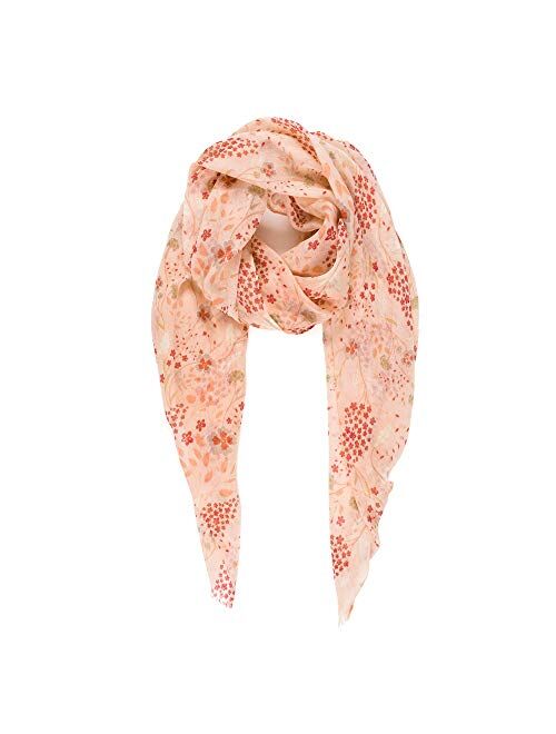 Scarf for Women Lightweight Floral Flower Scarves for Spring Fall Shawl Wrap