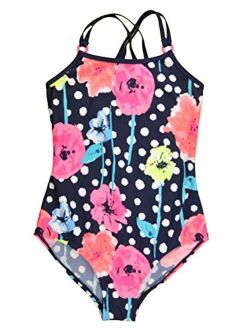 Osh Kosh B'Gosh Big Girls Floral One-Piece Swimsuit