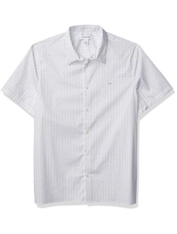 Men's Short Sleeve Button Down Stretch Cotton Shirt