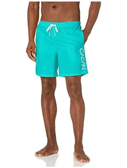 Men's Elastic Waist Quick Dry Swim Trunk