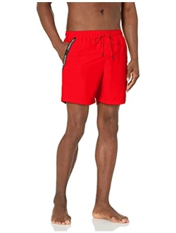 Men's Elastic Waist Quick Dry Swim Trunk