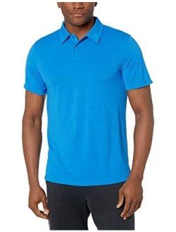 Amazon Brand - Peak Velocity Men's VXE Short Sleeve Quick-Dry Loose-fit Polo Shirt