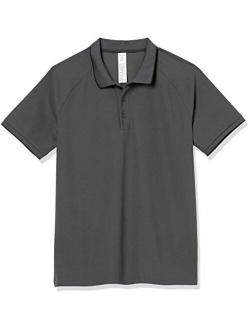 Amazon Brand - Peak Velocity Men's Rib Tipped Athletic Polo Shirt