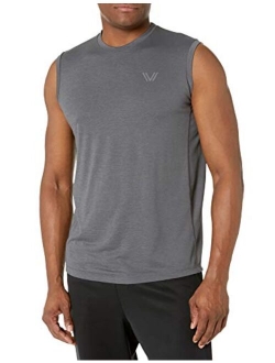 Amazon Brand - Peak Velocity Men's VXE Sleeveless Quick-Dry Multiple-fit Muscle Tank Top