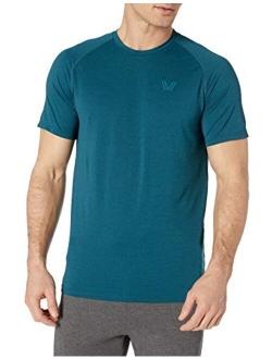 Amazon Brand - Peak Velocity Men's VXE Short Sleeve Quick-dry Loose-Fit T-Shirt