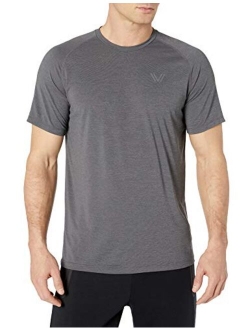 Amazon Brand - Peak Velocity Men's VXE Short Sleeve Quick-dry Loose-Fit T-Shirt