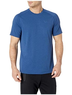 Amazon Brand - Peak Velocity Men's VXE Short Sleeve Quick-dry Loose-Fit T-Shirt