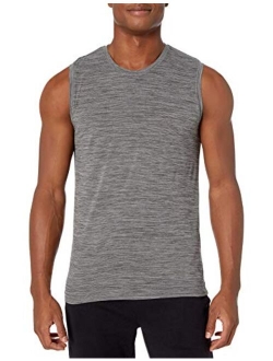 Amazon Brand - Peak Velocity Men's Novelty Jacquard Muscle Tank Top