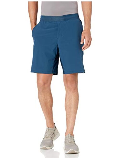 Amazon Brand - Peak Velocity Men's 9'' Knit Waistband Training Short