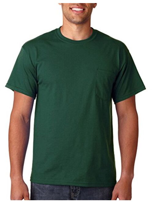 Gildan Ultra Cotton 6 oz. Pocket T-Shirt (G230) FOREST GREEN