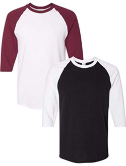 Heavy Cotton 3/4-Sleeve Raglan T-Shirt (G570)