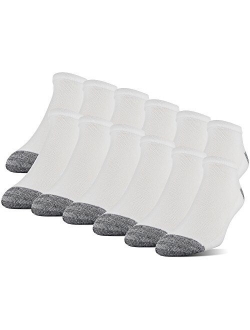 mens Polyester Half Cushion Ankle Socks 12-pack