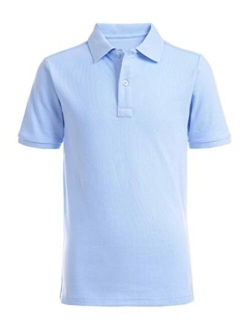 Boys' School Uniform Short Sleeve Pique Polo