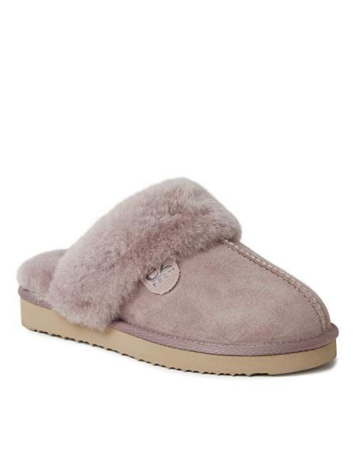 EZ Feet Women's Shearling Scuffs Fluffy Breathable Slip-On Slippers