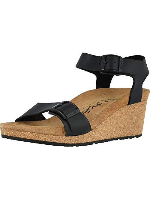 Birkenstock PU Adjustable Wedges Soley by Papillio