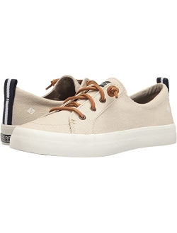 Canvas Lace-Up Crest Vibe Washed Linen Sneaker