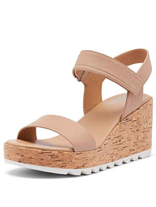 SOREL Cameron™ hook and Loop Strap Closures Wedge Sandal