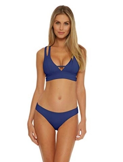 Color Code Nylon And Spandex Hipster Style Bikini Set