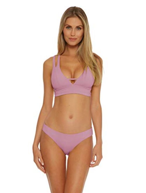 Color Code Nylon And Spandex Hipster Style Bikini Set