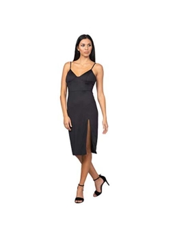 Bebe High Slit Knit Midi Dress