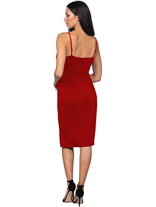 Bebe High Slit Knit Midi Dress